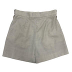 Fendi Wool High Waist Slim Fit Shorts Gray 36 — view 4