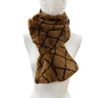 Chanel Vintage Wool Cotton Logo Embroidery Quilted Scarf — view 2