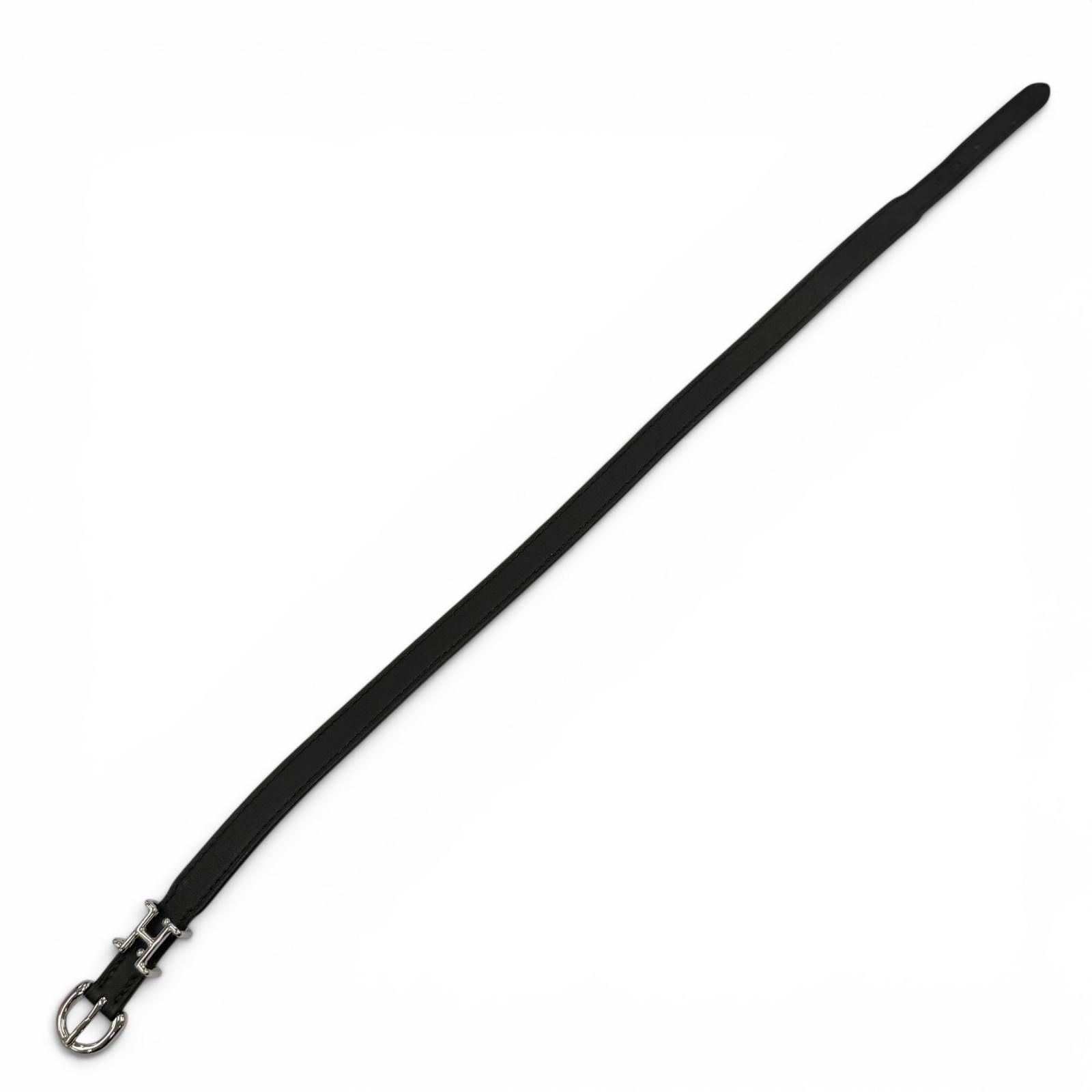Hermes Trench Silver Swift Leather Bracelet Black T4 and — view 6