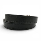 Hermes Trench Silver Swift Leather Bracelet Black T4 and — view 4