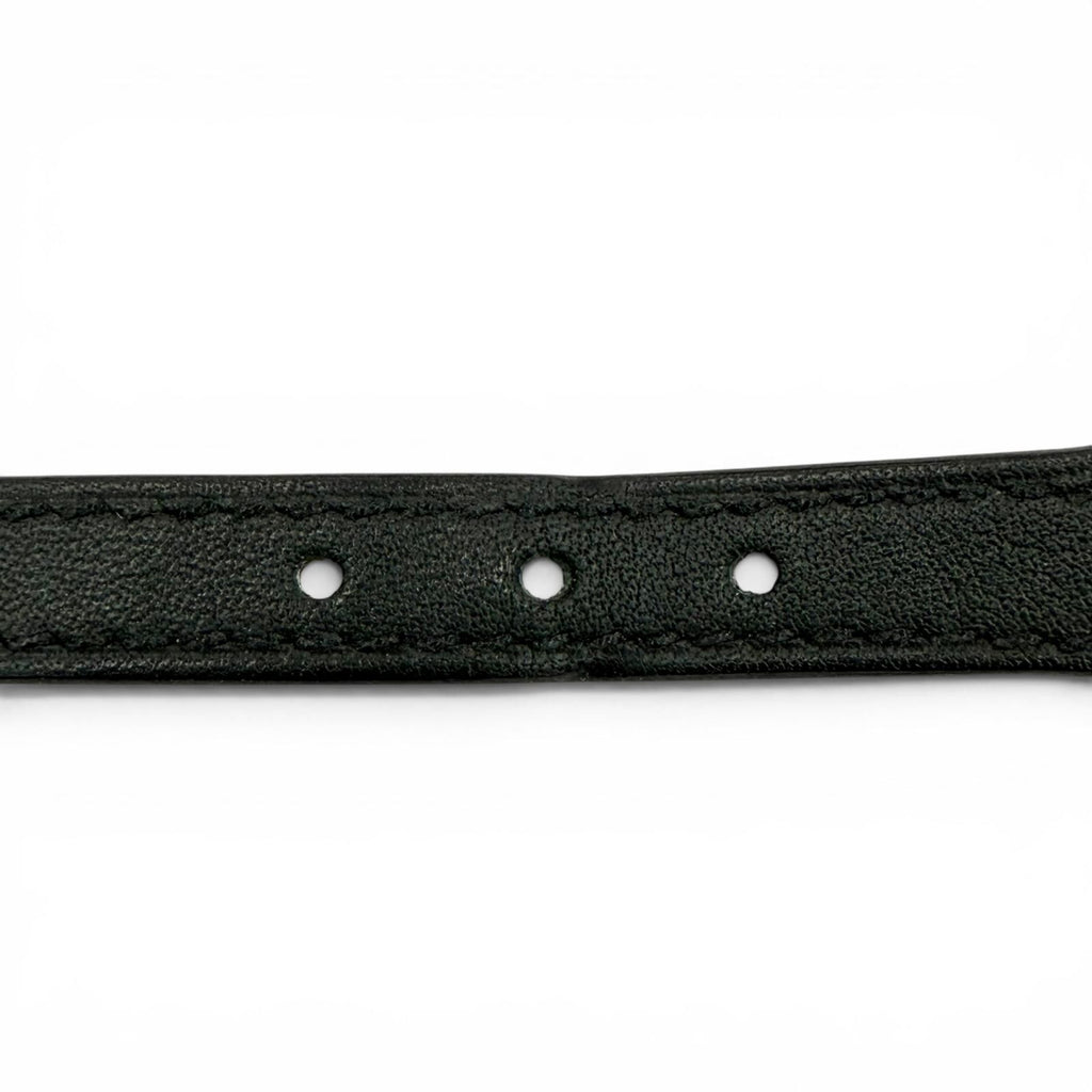 Hermes Trench Silver Swift Leather Bracelet Black T4 and — view 8