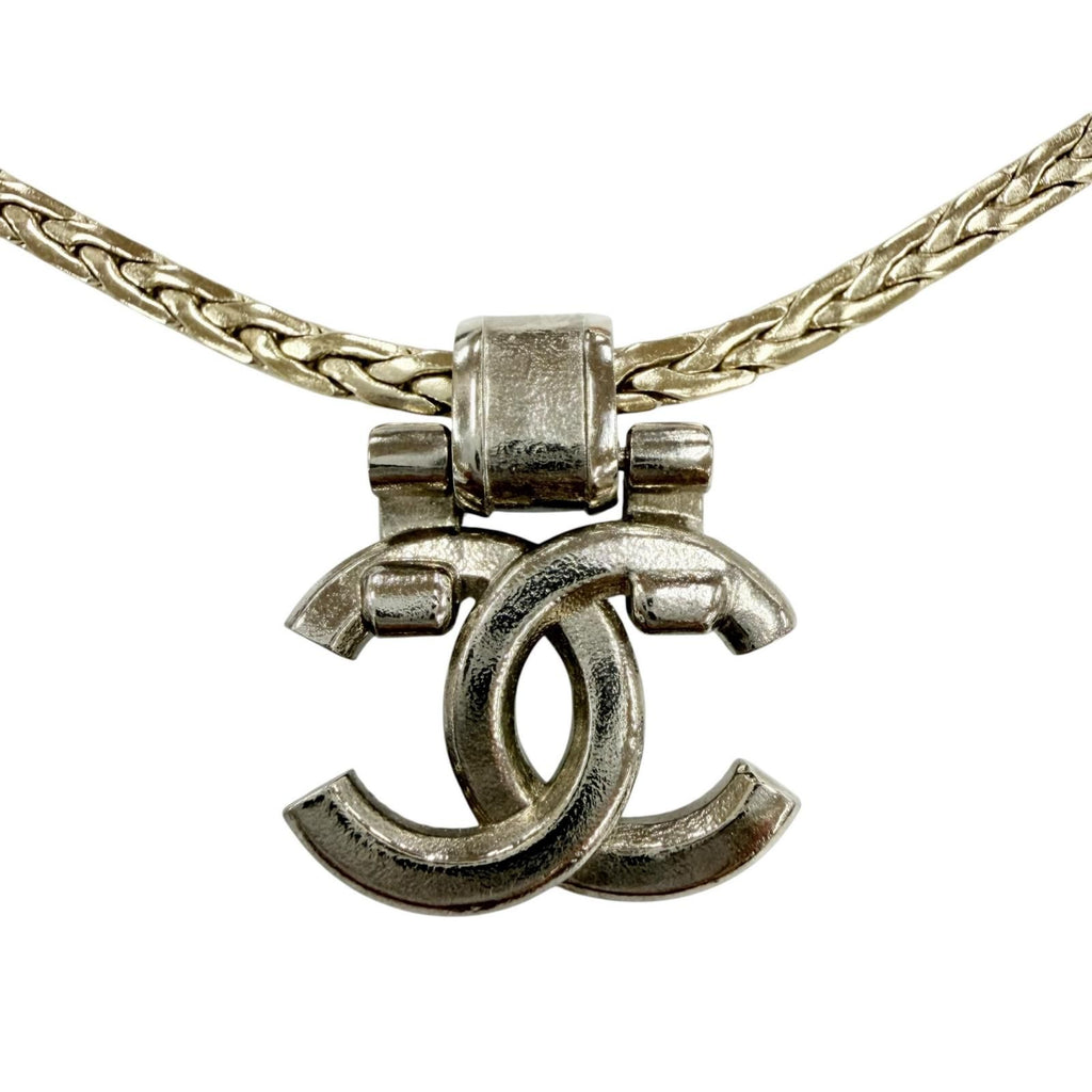 Chanel CC Logo Bijoux Decoration Necklace Choker Silver Gold — view 3