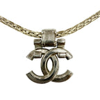 Chanel CC Logo Bijoux Decoration Necklace Choker Silver Gold — view 3