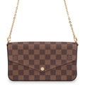 Louis Vuitton Chain Wallet Damier Ebene Pochette Felicity Shoulder