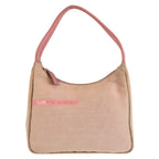Prada Pink Canvas Handbag Pouch