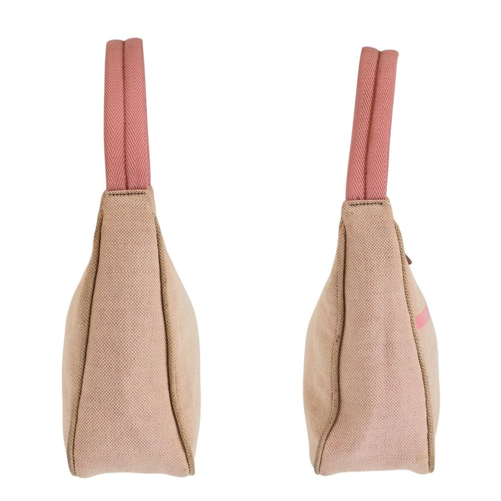 Prada Pink Canvas Handbag Pouch — view 7