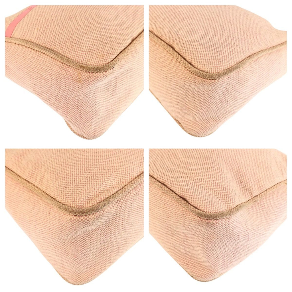 Prada Pink Canvas Handbag Pouch — view 4