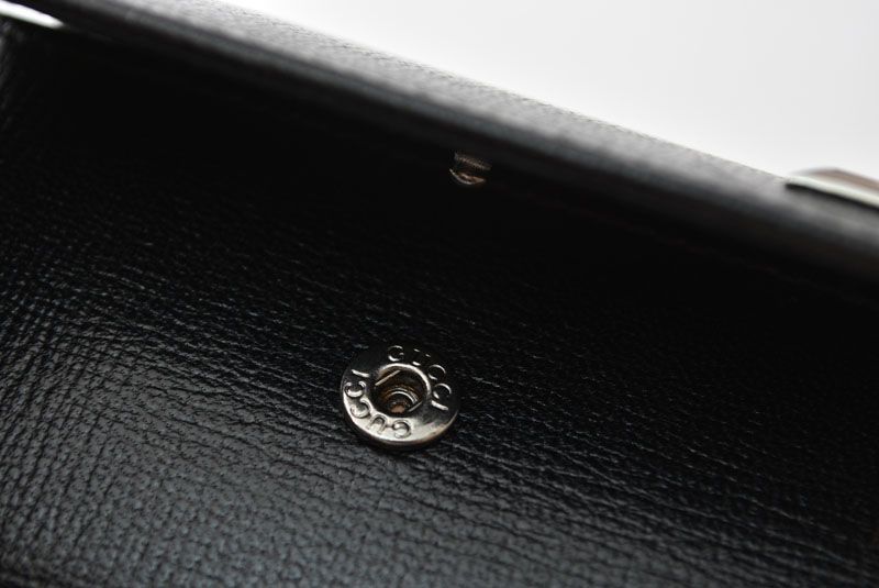 Gucci Key Case Key Holder 6 Black Silver Mark — view 7