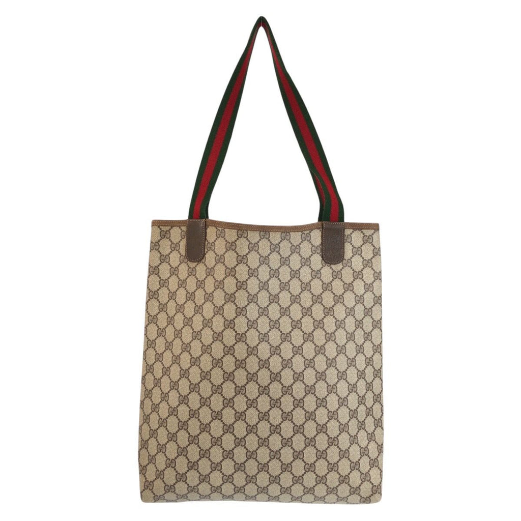 Gucci Vintage Sherry Line GG Supreme Canvas Tote Shoulder — view 2