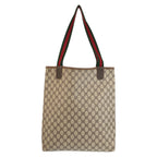 Gucci Vintage Sherry Line GG Supreme Canvas Tote Shoulder — view 2
