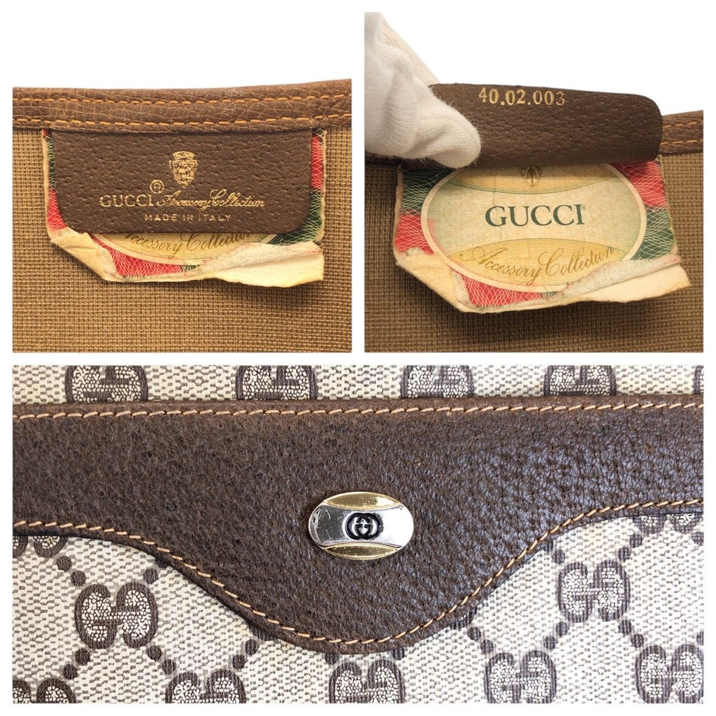 Gucci Vintage Sherry Line GG Supreme Canvas Tote Shoulder — view 3