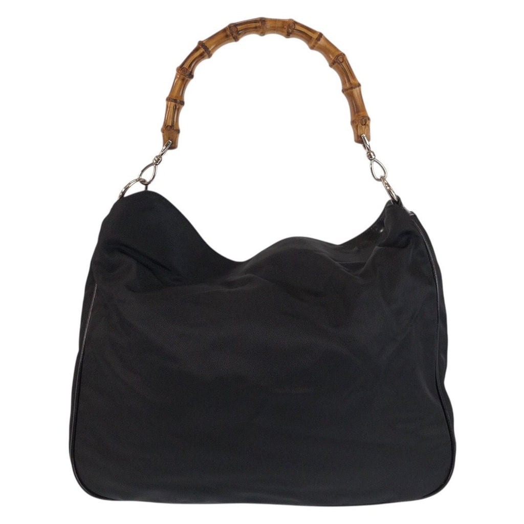 Gucci Bamboo Black Silver Nylon 001 5 2-Way Shoulder — view 2