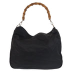 Gucci Bamboo Black Silver Nylon 001 5 2-Way Shoulder — view 2