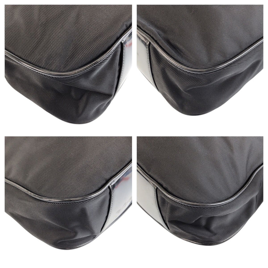 Gucci Bamboo Black Silver Nylon 001 5 2-Way Shoulder — view 4