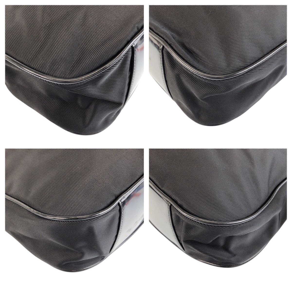 Gucci Bamboo Black Silver Nylon 001 5 2-Way Shoulder — view 4