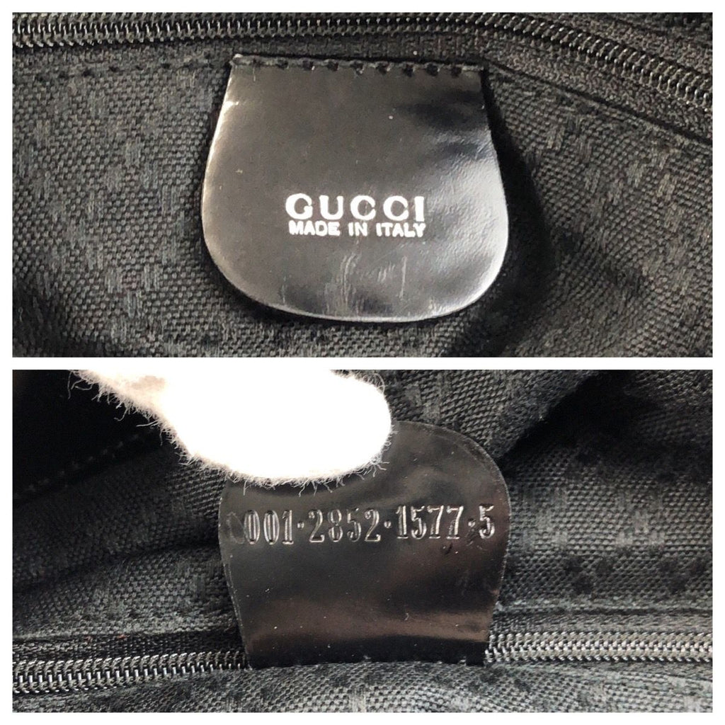 Gucci Bamboo Black Silver Nylon 001 5 2-Way Shoulder — view 3