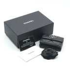 Chanel 19 Wallet Trifold Mini Black Silver Red CC Logo Small — view 9