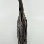 Bottega Veneta Intrecciato Shoulder Bag Leather Dark Brown Vintage — view 8