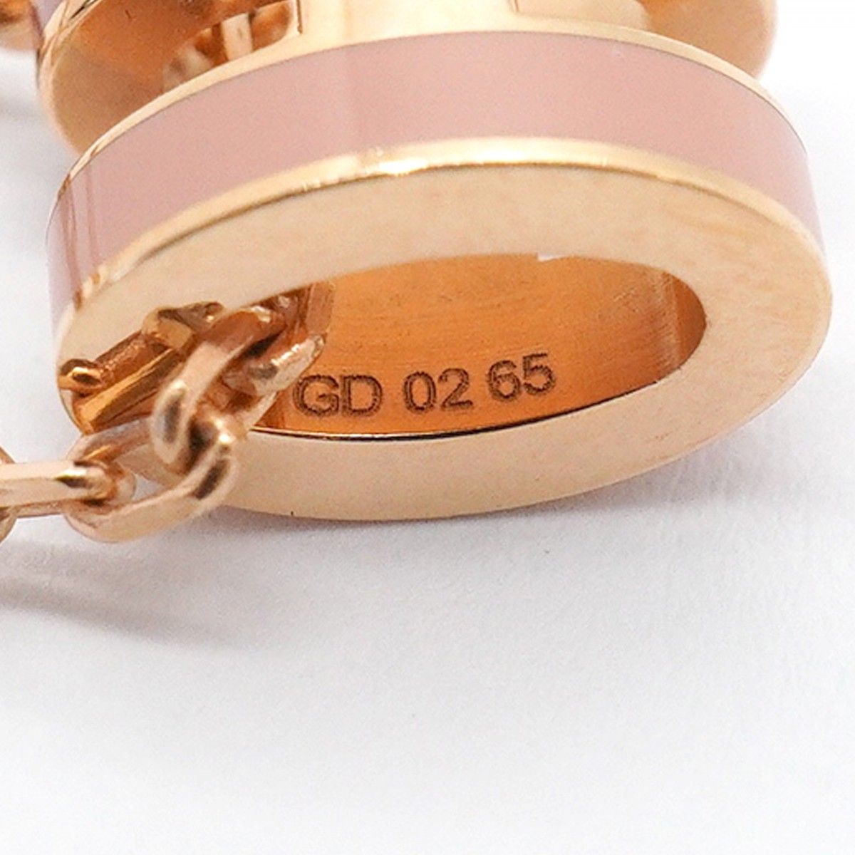 Hermes Necklace Mini Pop Ro Cover le Gold Plated Pink — view 6