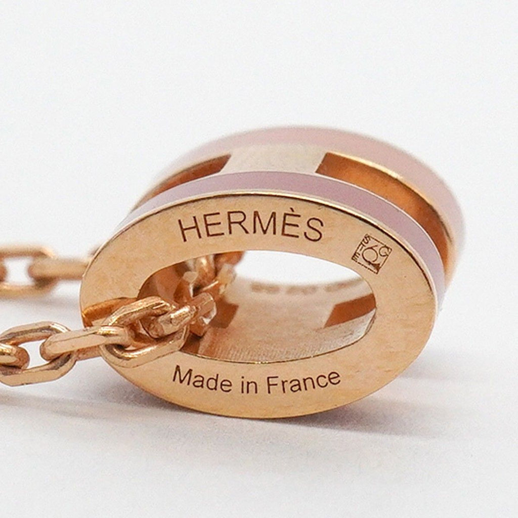 Hermes Necklace Mini Pop Ro Cover le Gold Plated Pink — view 5