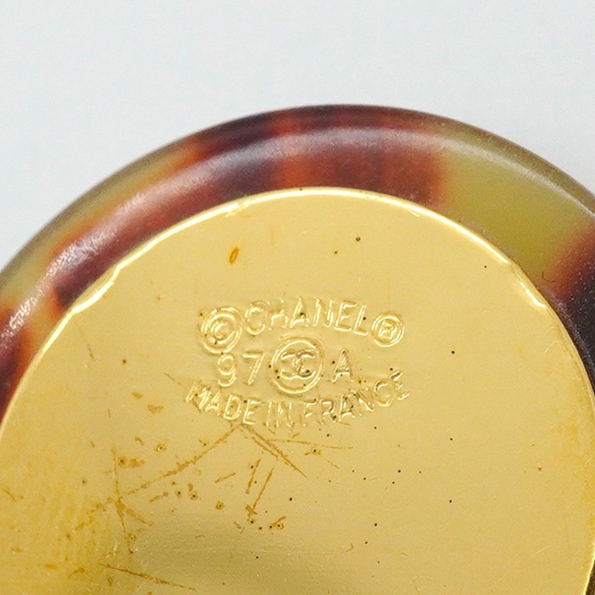 Chanel Earrings Vintage CC Logo Round — view 4