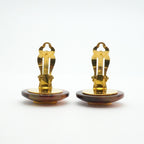 Chanel Earrings Vintage CC Logo Round — view 9