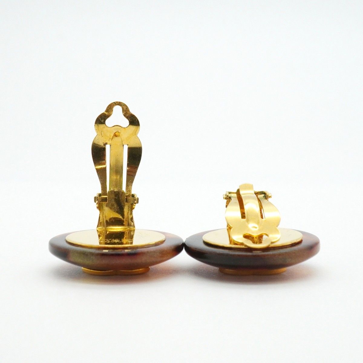Chanel Earrings Vintage CC Logo Round — view 3