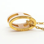 Hermes Necklace Pop Gold Plated Pink — view 5