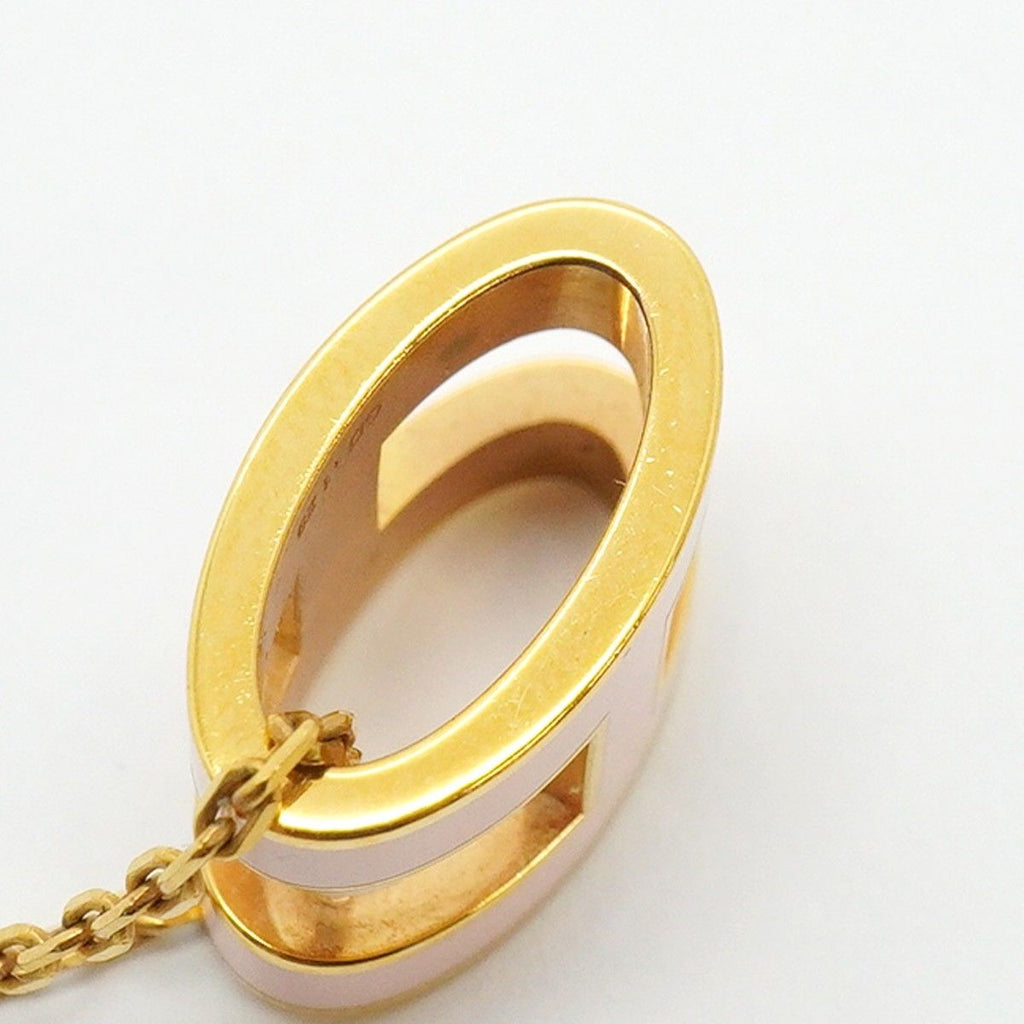 Hermes Necklace Pop Gold Plated Pink — view 9