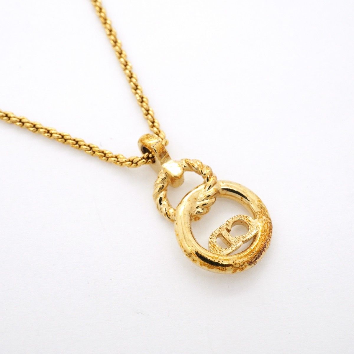 Dior Necklace CD Logo Gold Plated — view 2