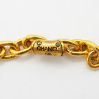 Chanel Necklace Vintage CC Logo Gold Plated — view 5
