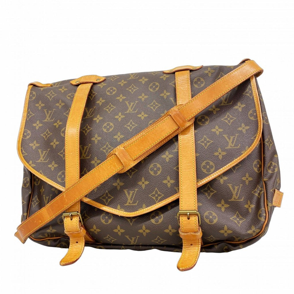 Louis Vuitton Shoulder Bag Monogram Saumur 43 Brown