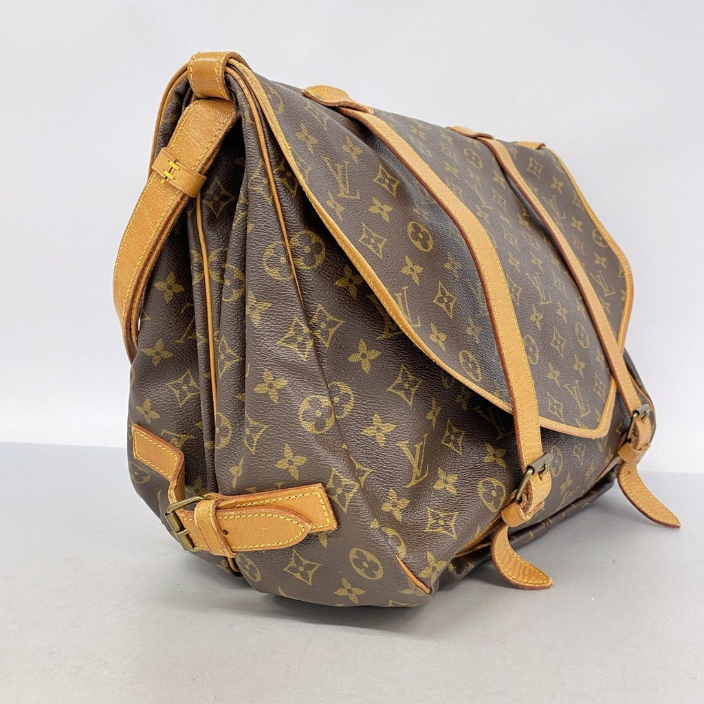 Louis Vuitton Shoulder Bag Monogram Saumur 43 Brown — view 2
