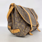 Louis Vuitton Shoulder Bag Monogram Saumur 43 Brown — view 2