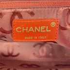 Chanel Shoulder Bag Choco Bar Patent Leather Red Gold — view 5