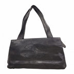 Chanel Handbag Caviar Leather Black Gold