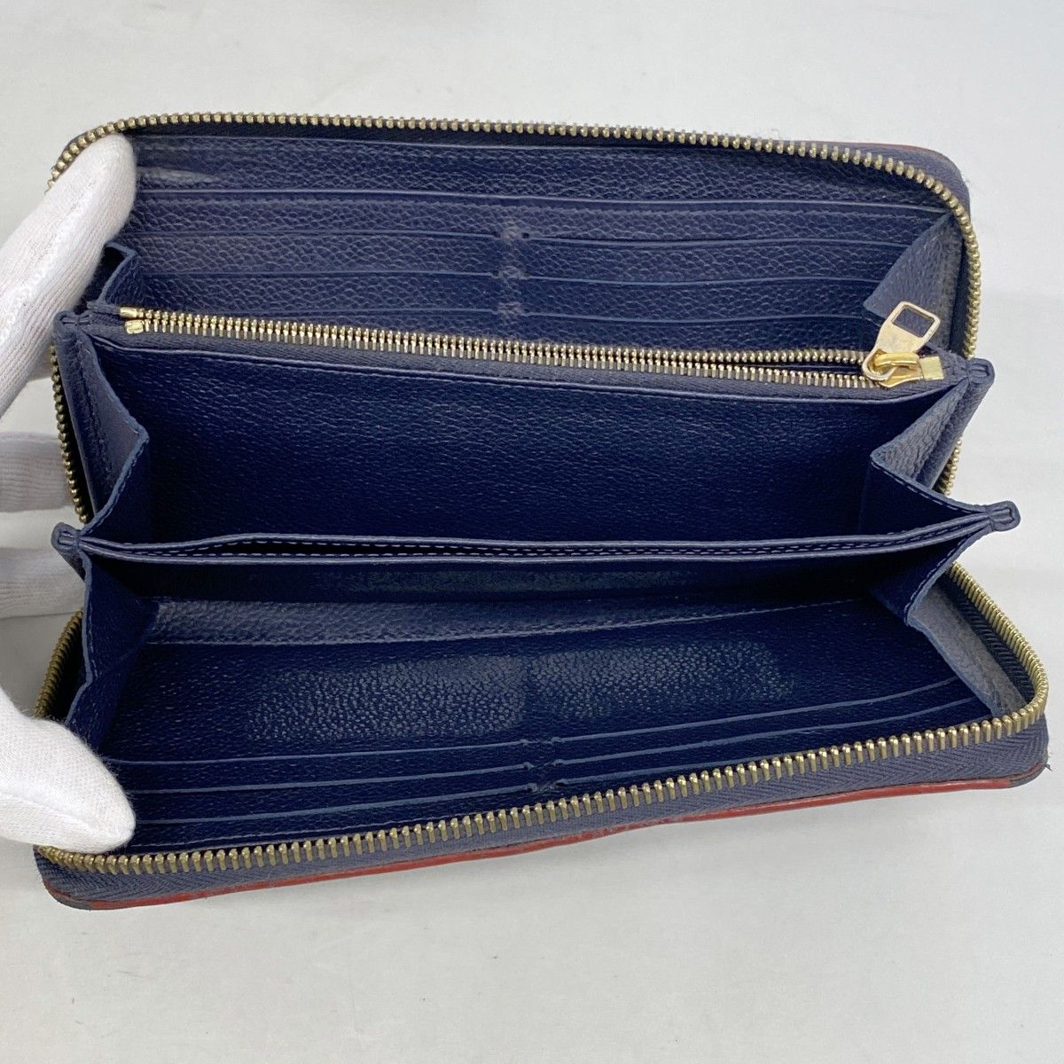 Louis Vuitton Wallet Monogram Empreinte Zippy Marine — view 3