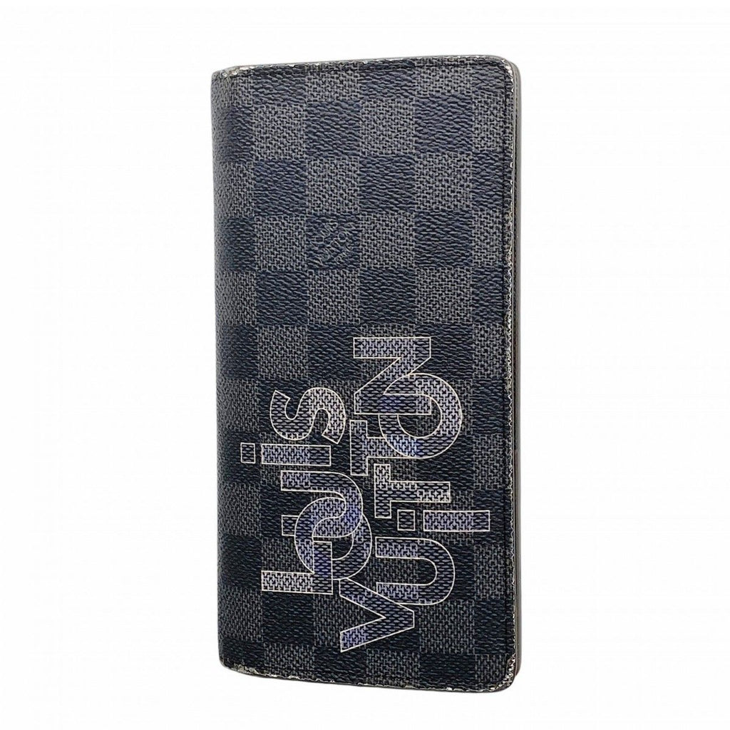 Louis Vuitton Wallet Damier Graphite Portefeuille Brazza Grimens