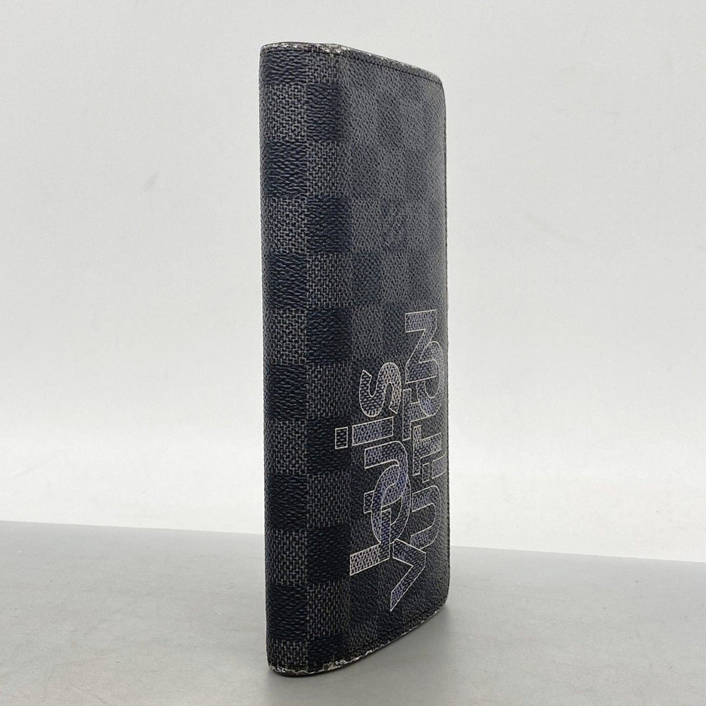 Louis Vuitton Wallet Damier Graphite Portefeuille Brazza Grimens — view 2