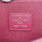 Louis Vuitton Shoulder Wallet Monogram Pochette Felicity Brown Fuchsia — view 4