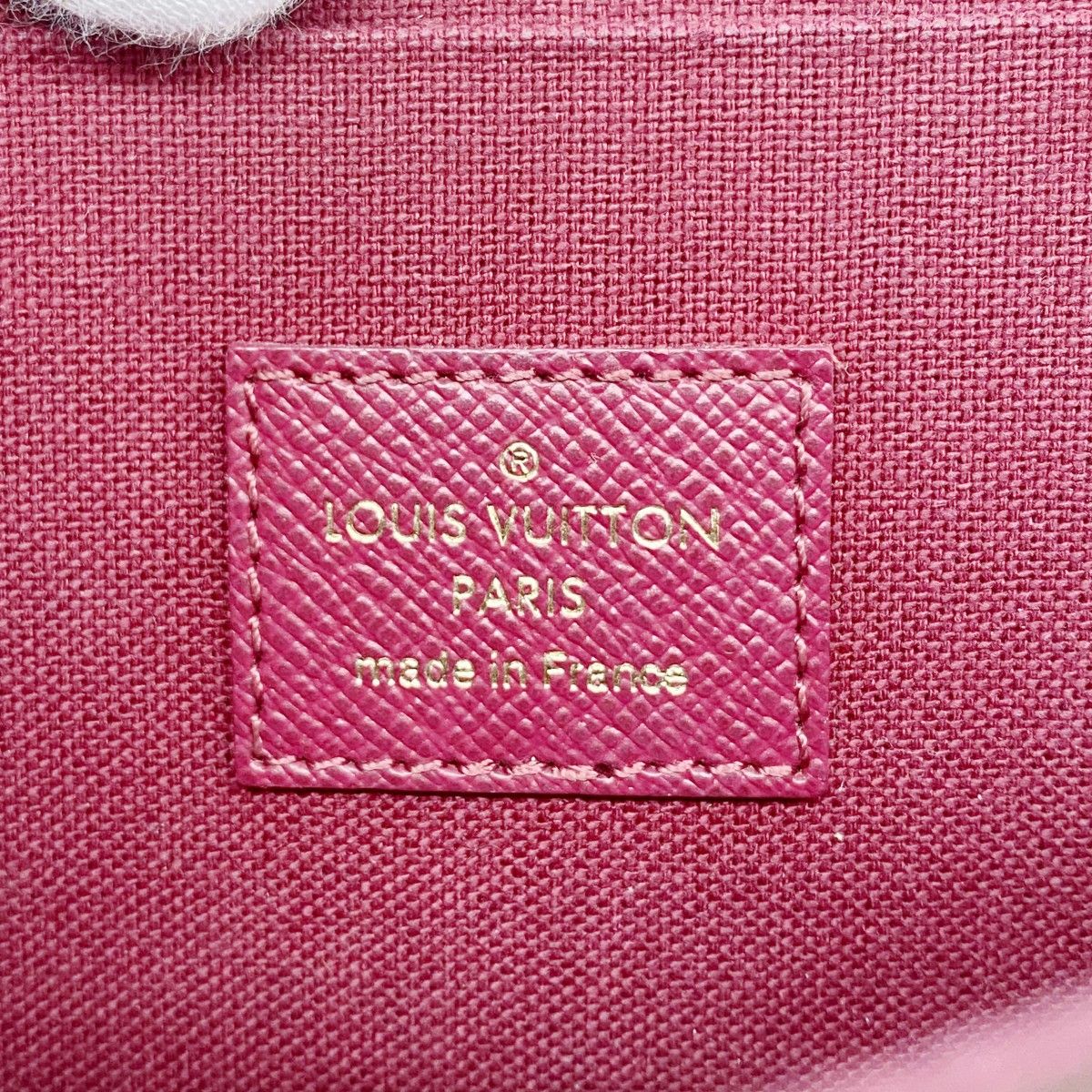 Louis Vuitton Shoulder Wallet Monogram Pochette Felicity Brown Fuchsia — view 4