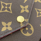Louis Vuitton Shoulder Wallet Monogram Pochette Felicity Brown Fuchsia — view 7
