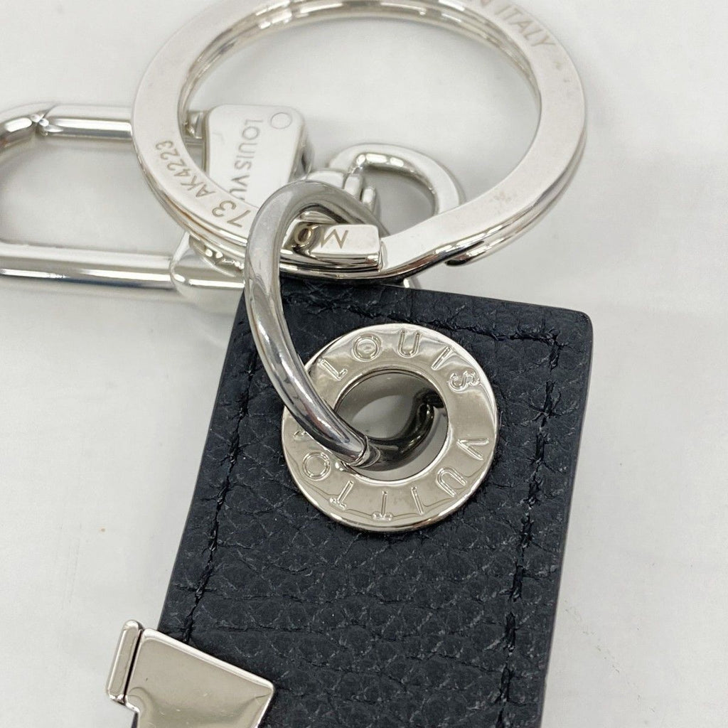 Louis Vuitton Key Holder Charm Taiga LV Oblique Ardoise — view 5