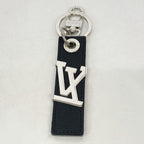 Louis Vuitton Key Holder Charm Taiga LV Oblique Ardoise — view 8