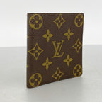 Louis Vuitton Billfold Monogram Portobier 6 Cult Cles Brown Wallet — view 2