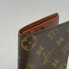 Louis Vuitton Billfold Monogram Portobier 6 Cult Cles Brown Wallet — view 5
