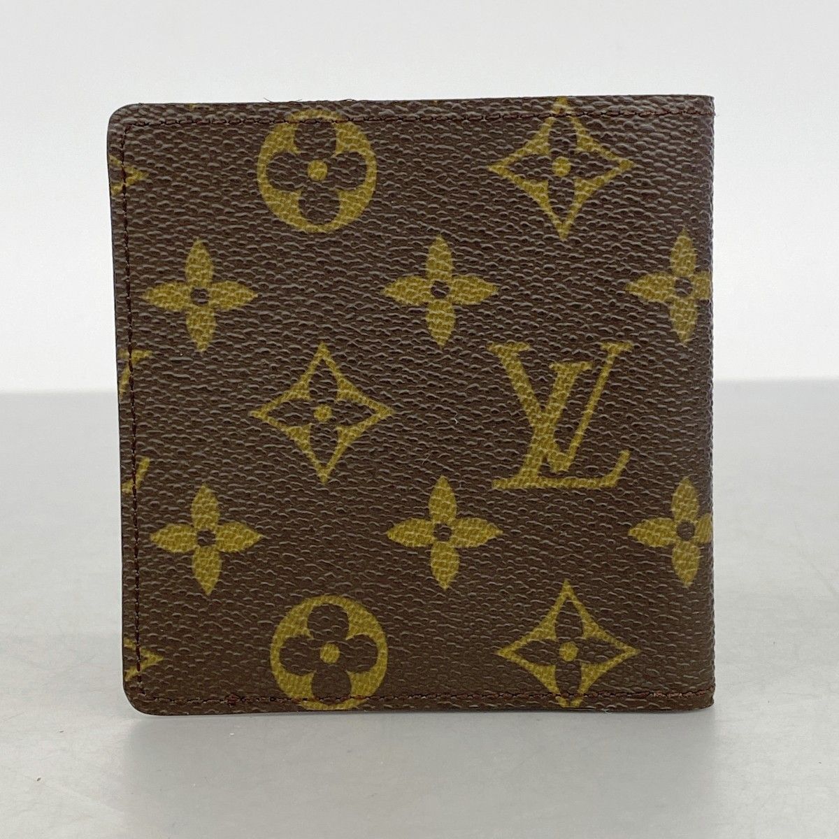 Louis Vuitton Billfold Monogram Portobier 6 Cult Cles Brown Wallet — view 7
