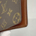 Louis Vuitton Billfold Monogram Portobier 6 Cult Cles Brown Wallet — view 6