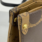 Louis Vuitton Tote Monogram Giant Reverse On The Go MM Brown 2-Way — view 6