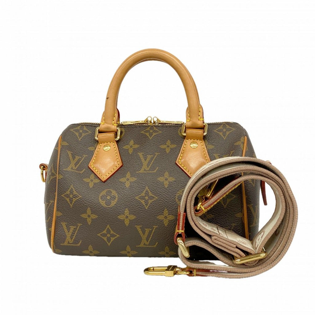 Louis Vuitton Handbag Monogram Speedy Bandouliere 20 Brown Beige 2-Way